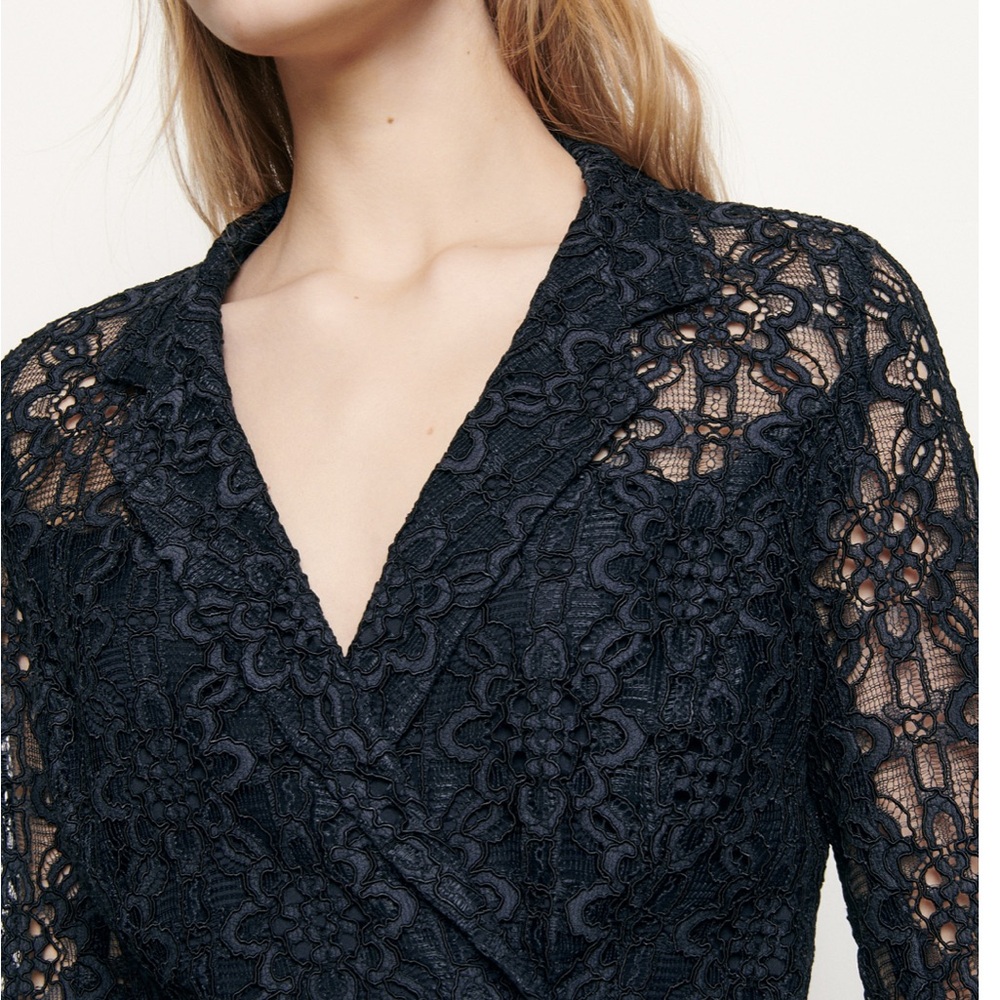 Sandro Nanie Mini Lace Dress size S - Picture 3 of 11